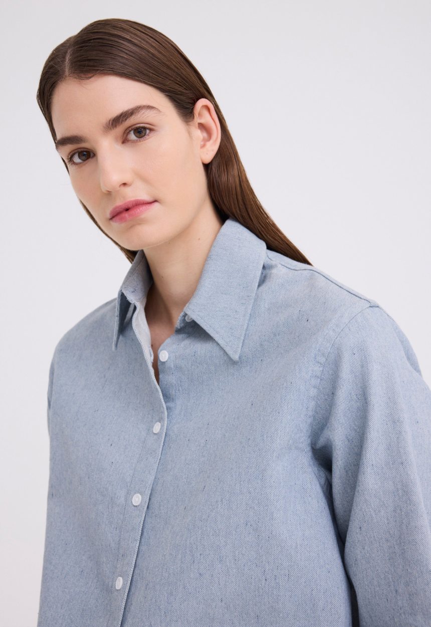 Jac + Jack Driver Denim Shirt - Bream Blue